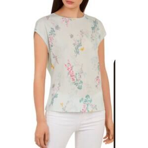 Womens Ted Baker Benlita Short Sleeve Lightweight Tee Shirt Sorbet Green Pink 8*